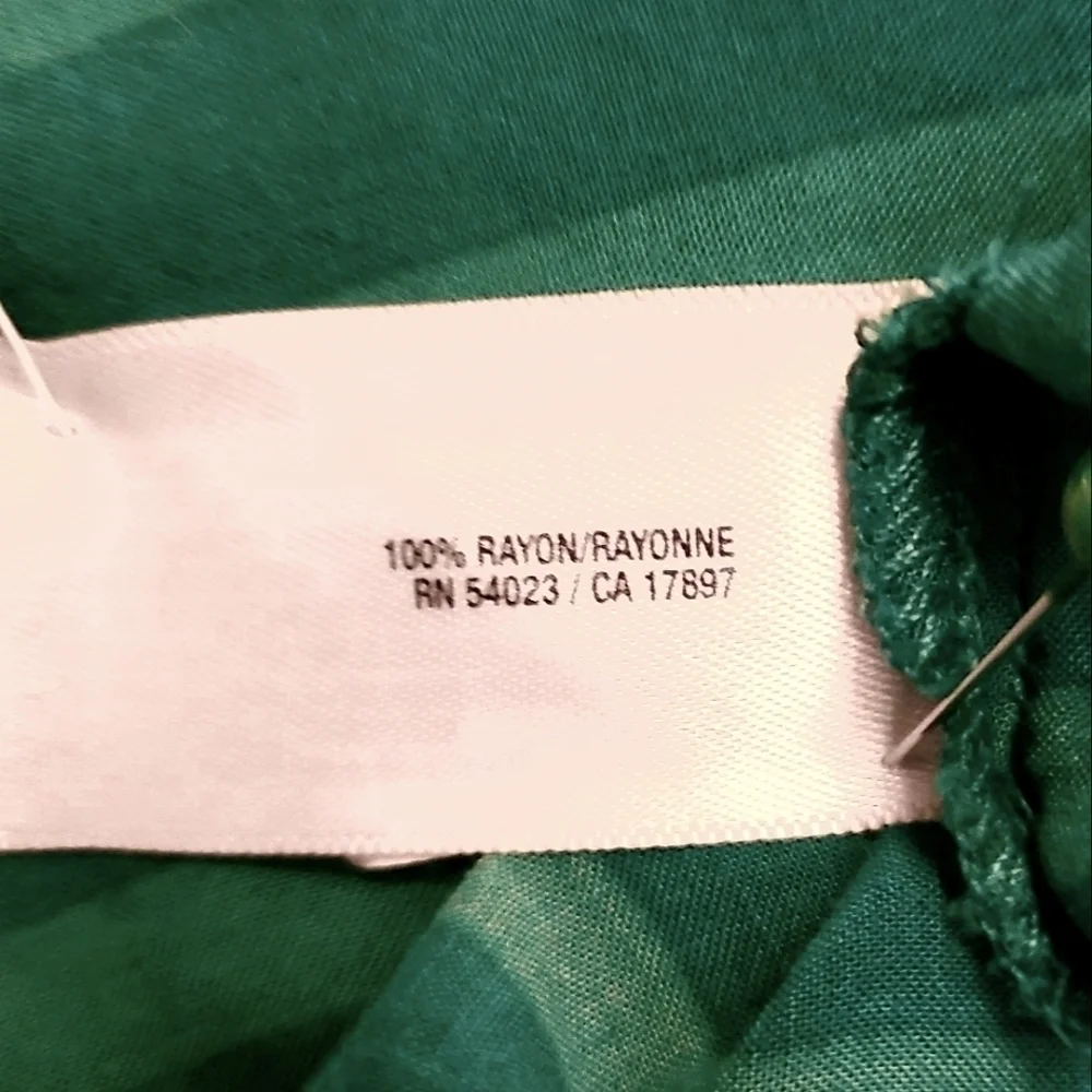 Old Navy Striped Green On Green Button-Down Shirt Relaxed Fit Womens XLarge - Picture 6 of 8